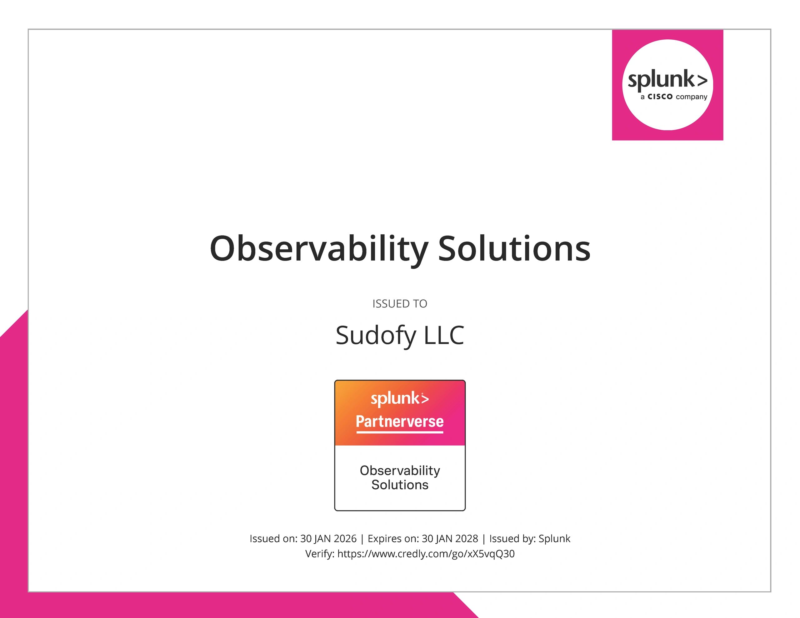 AWS Observability Solutions Badge